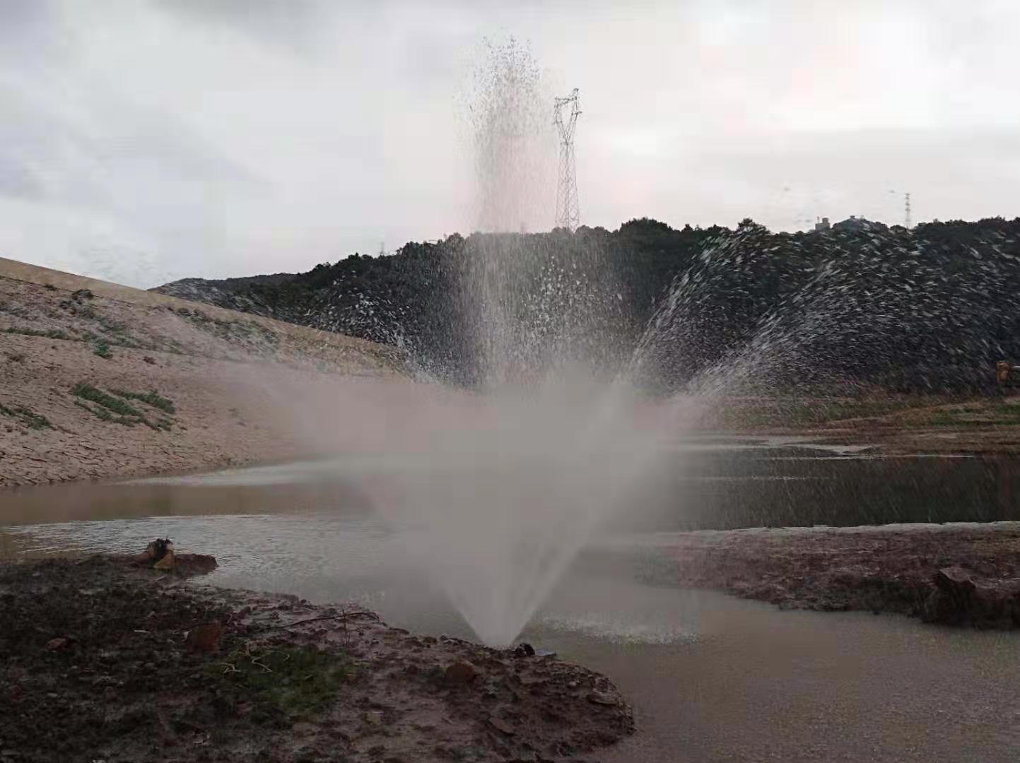 使用噴泉曝氣機需要注意這幾點